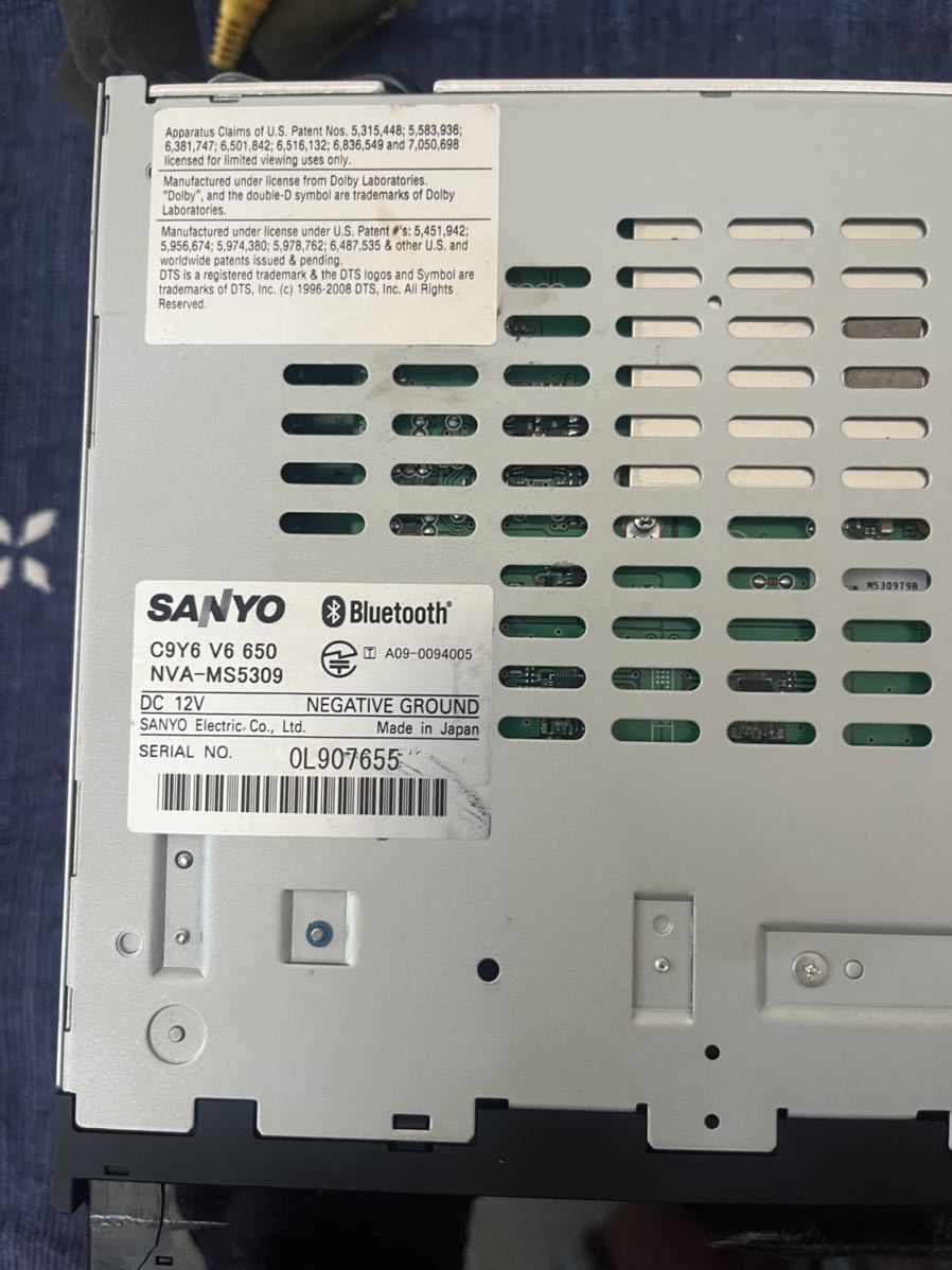 SANYO C9Y6-V6-650/NVA-MS530 メモリー ナビ 地デジ USB Bluetooth DVD