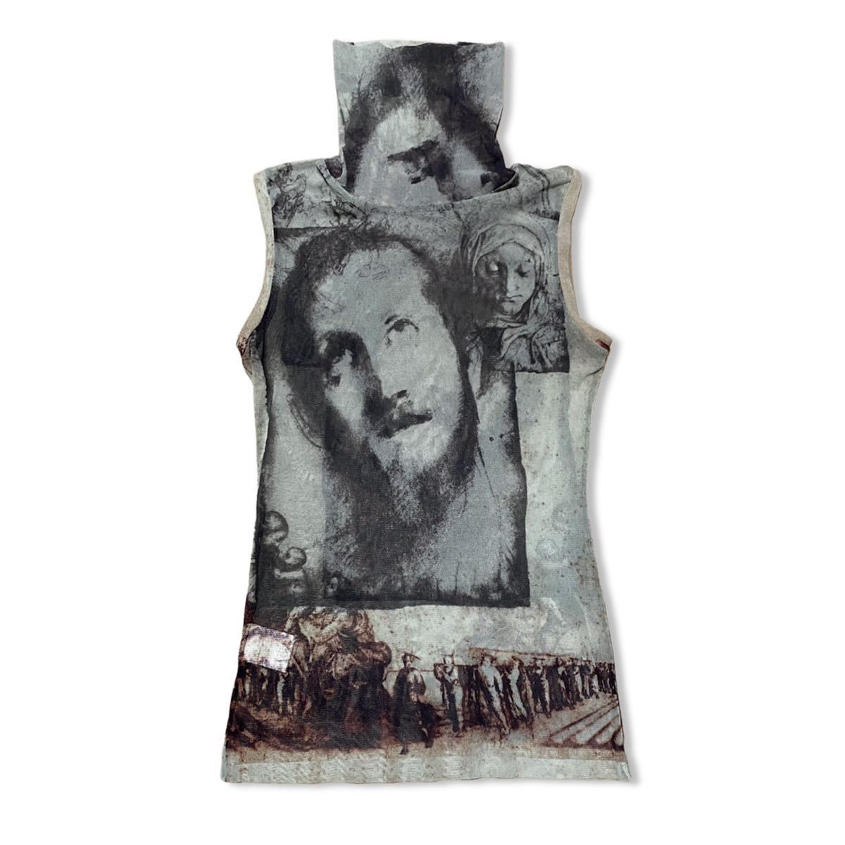 Jean Paul Gaultier ノースリーブ パワーネット カットソー Jean Paul Gaultier ノースリーブ パワーネット カットソー
