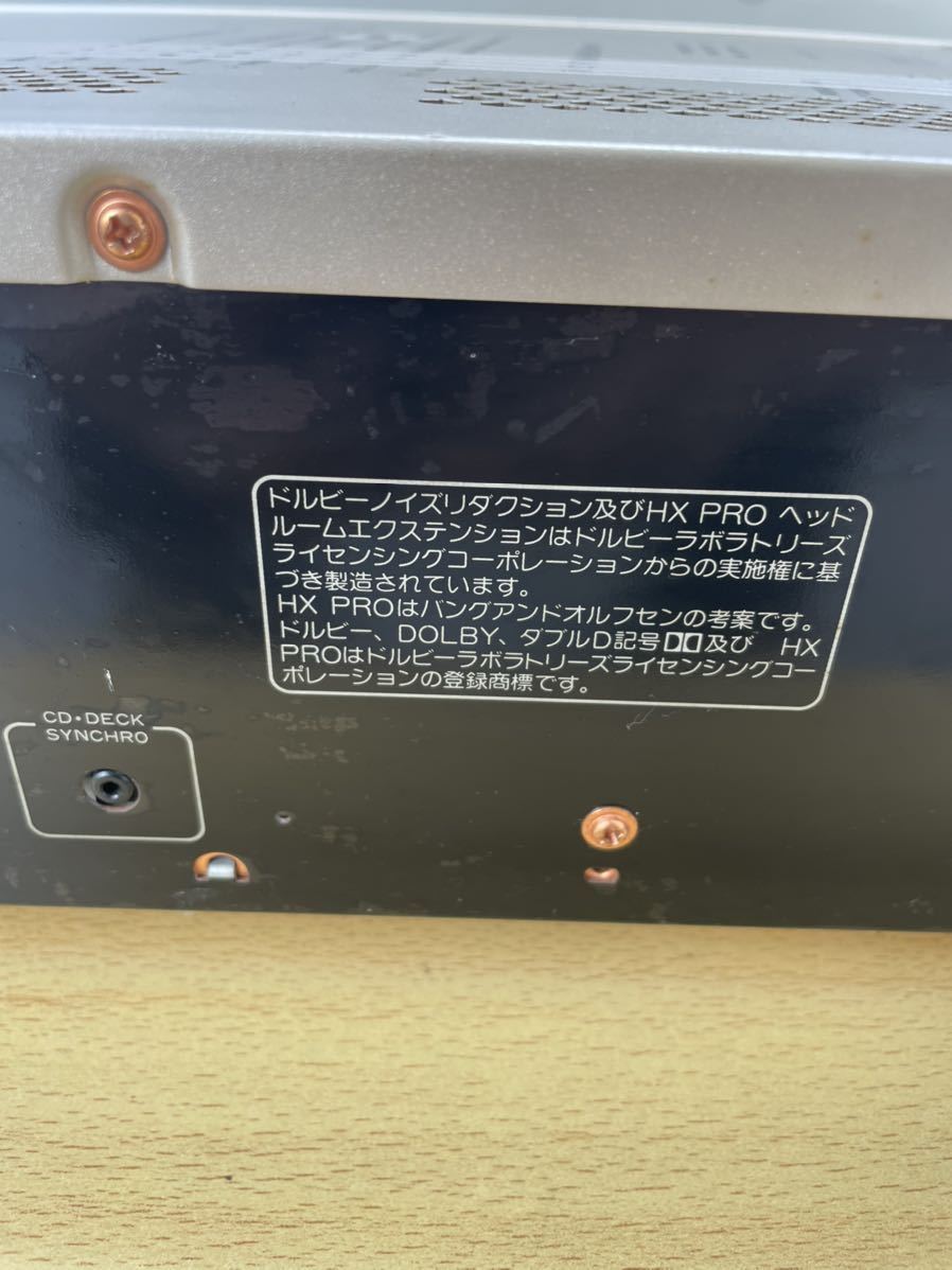 Pioneer パイオニア T-858 ステレオカセットデッキ通電確認【ジャンク