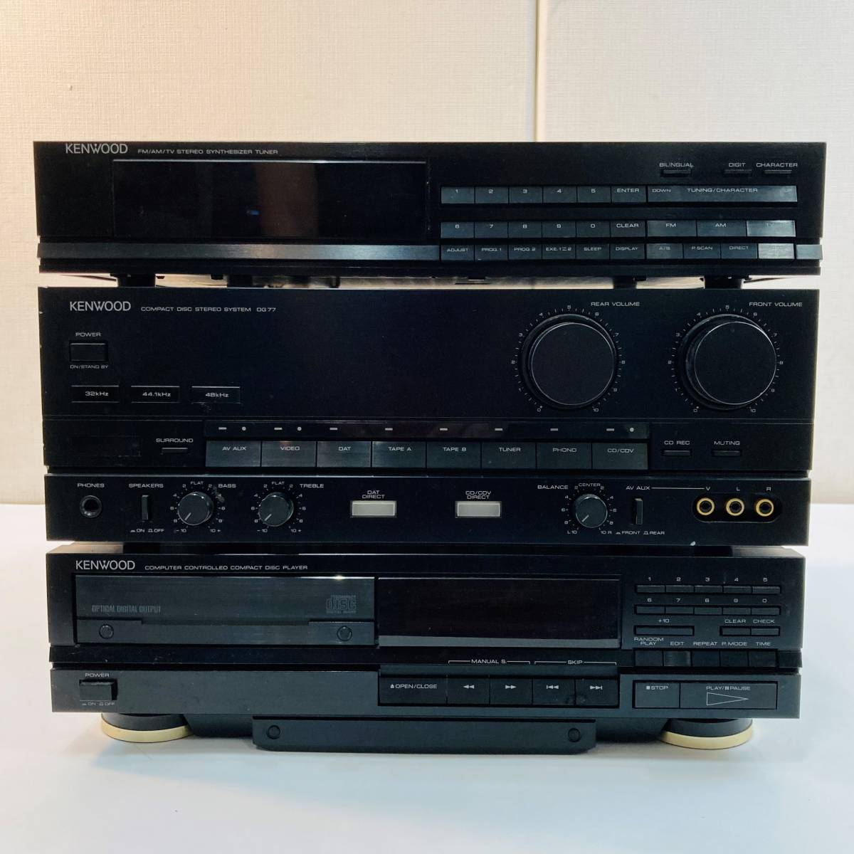 KENWOOD システムコンポ A-7E DP-5E DG77 ケンウッド 【現状販売品】北 