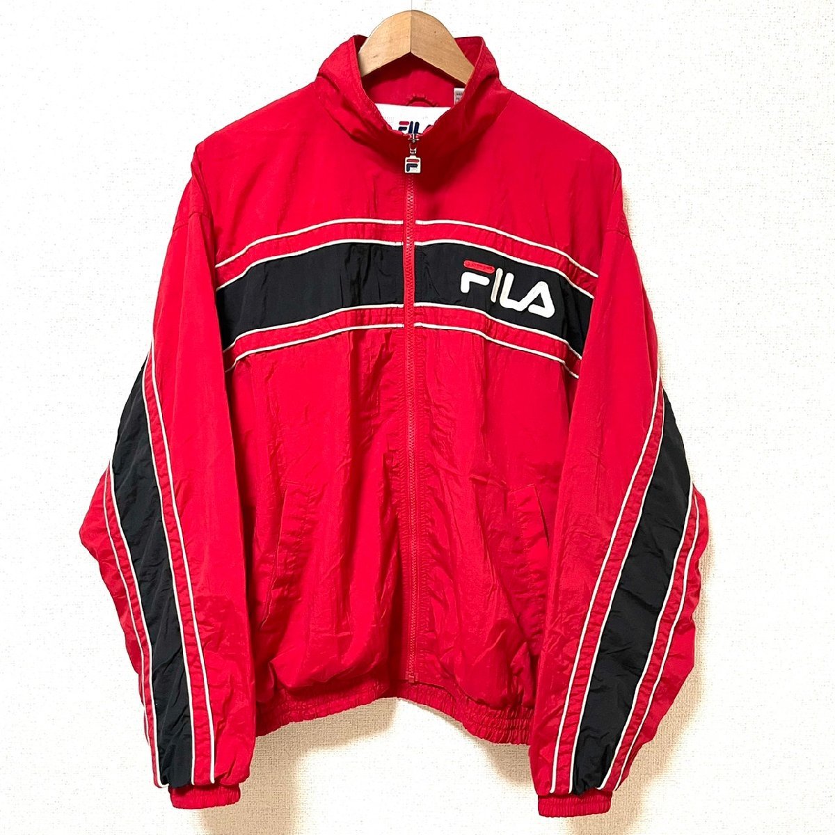 お取り寄商品 FILA ナイロンジャケット ジップアップ 90s ヴィンテージ 