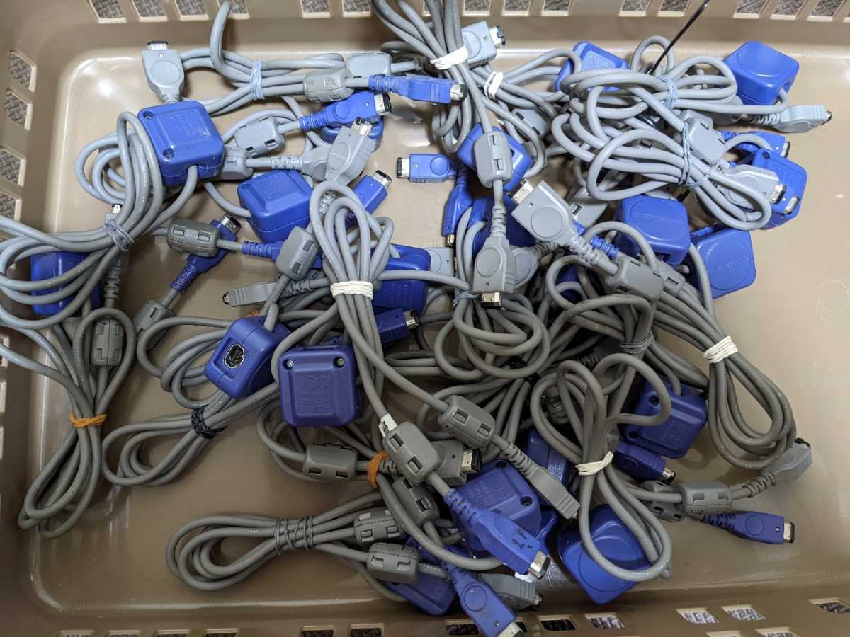 100%新品，人気セール GBA 通信ケーブル 任天堂 ２０本 ４人対戦 ゲームボーイアドバンス SP 純正 AGB-005(アクセサリ、周辺機器)｜売買されたオークション情報、yahooの商品情報をアーカイブ公開 - オークファン アクセサリ、周辺機器