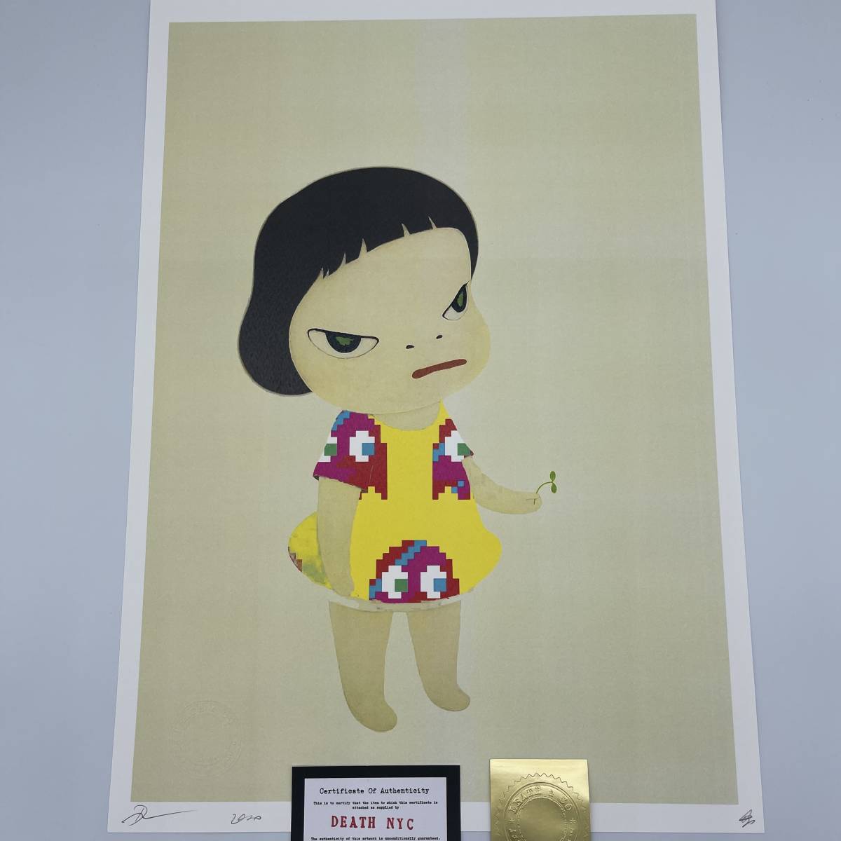 DEATH NYC 世界限定100枚 アートポスター 奈良美智 YOSHITOMO NARA
