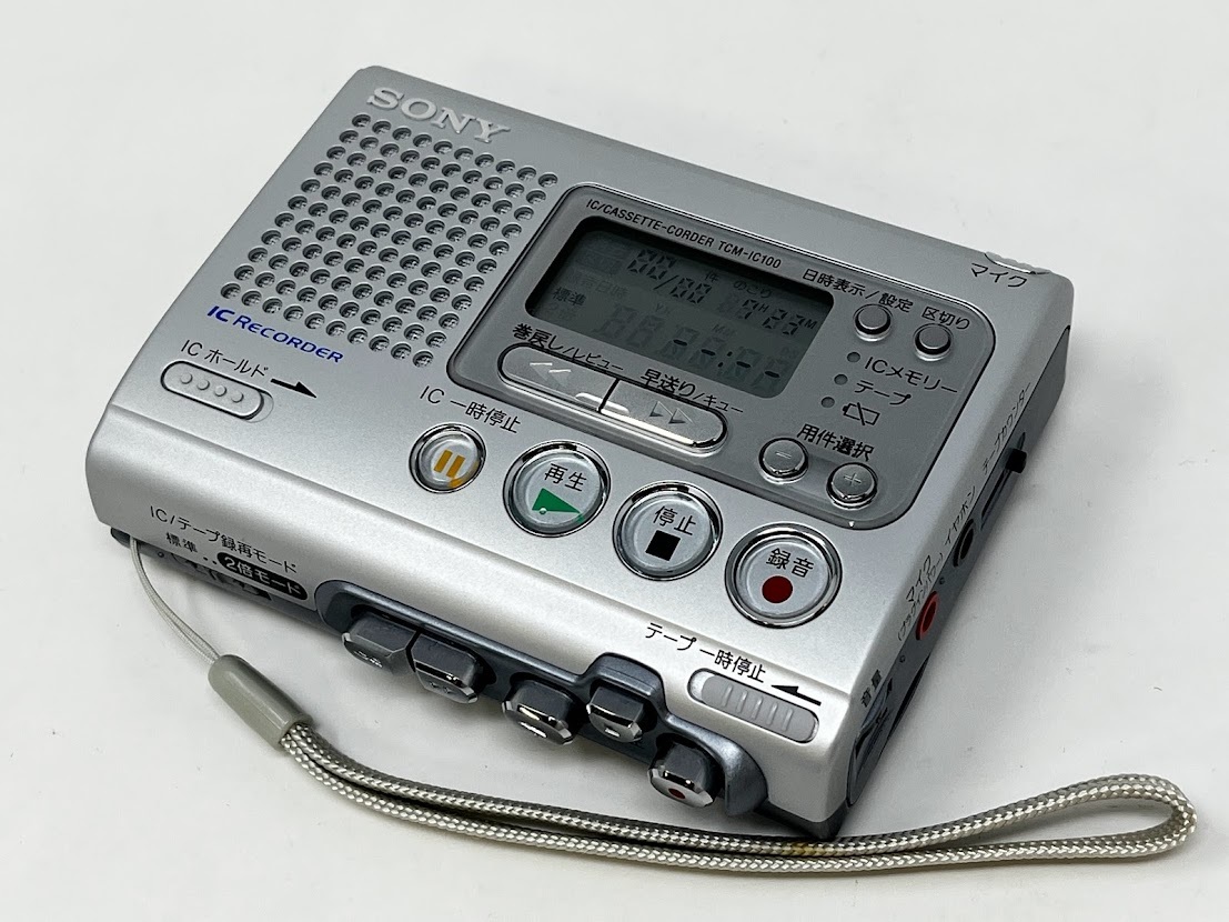 オーディオ機器 整備済｜SONY IC/CASSETTE-CORDER TCM-IC100 本体