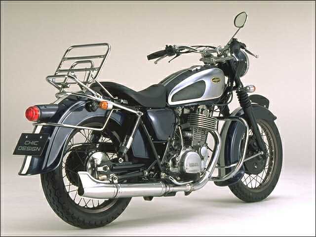 CHIC DESIGN - SR400,SR500 | クラシックフェンダー フラット DESIGN) シックデザイン(CHIC リアフェンダー シックデザイン SR400&frasl;500｜K＆H クラシック深め 丸ランプ付 リアフェンダー│SR400&frasl;500 TypeAC