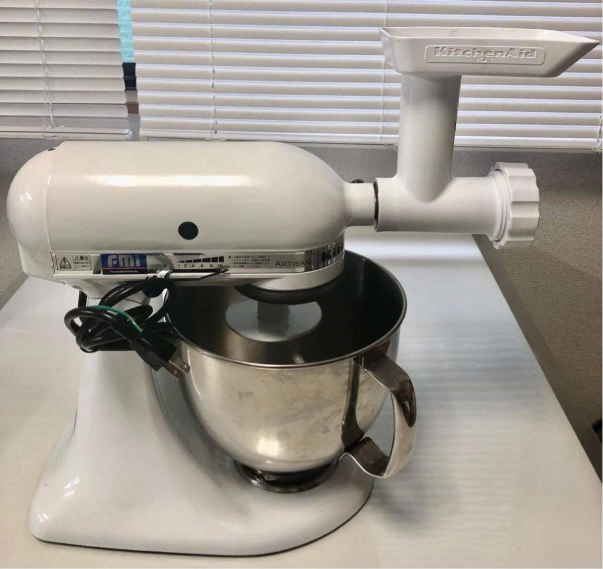 SALE おすすめ AID KITCHEN Used Mixer KSM150WH キッチンエイド スタンドミキサー撹拌 製菓道具 飲食店舗
