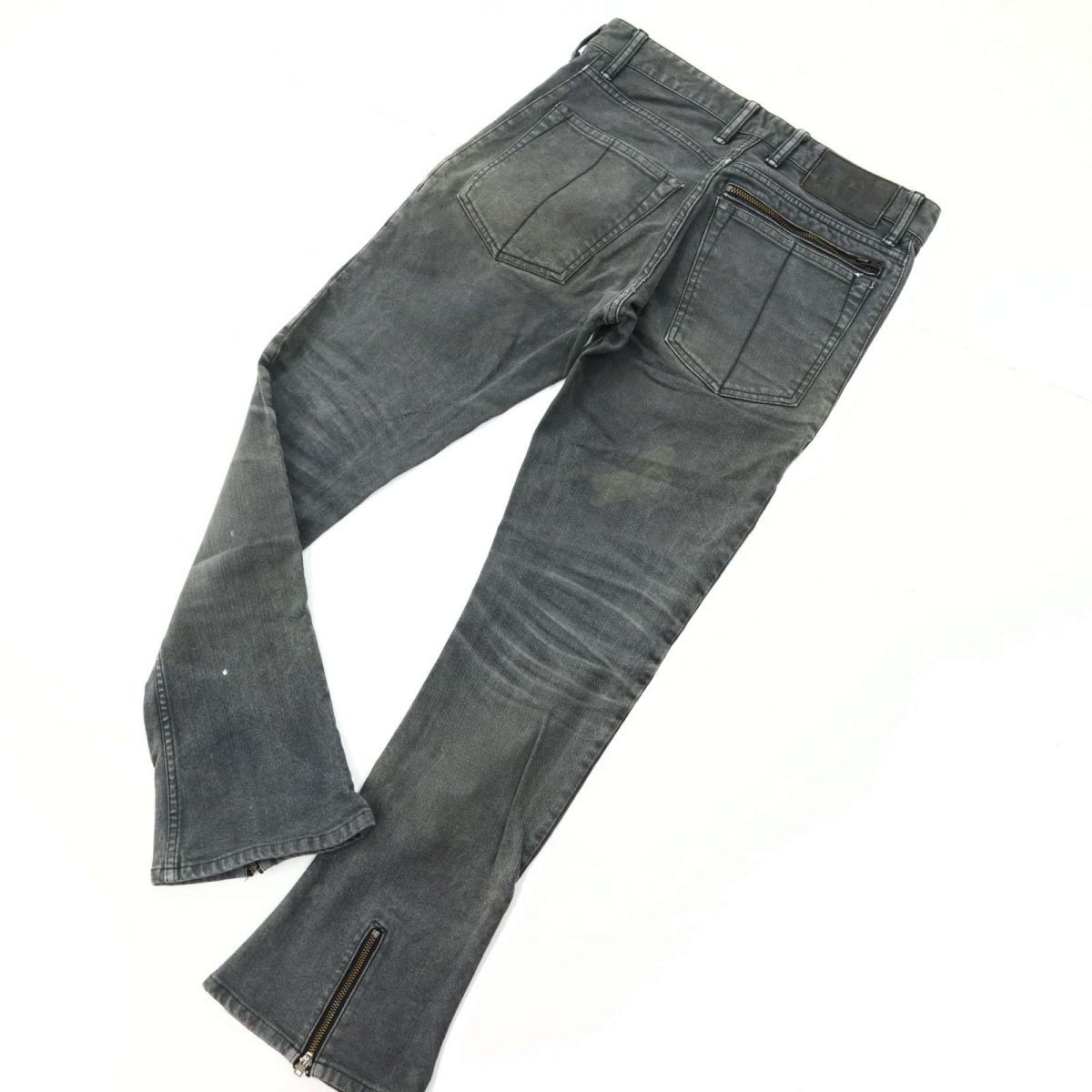 L.G.B. ルグランブルー WOLF ウルフ USED加工 裾ジップ★ シューカット デニム パンツ ジーンズ Sz.S-M位　LGB メンズ　C2B03481_9#R