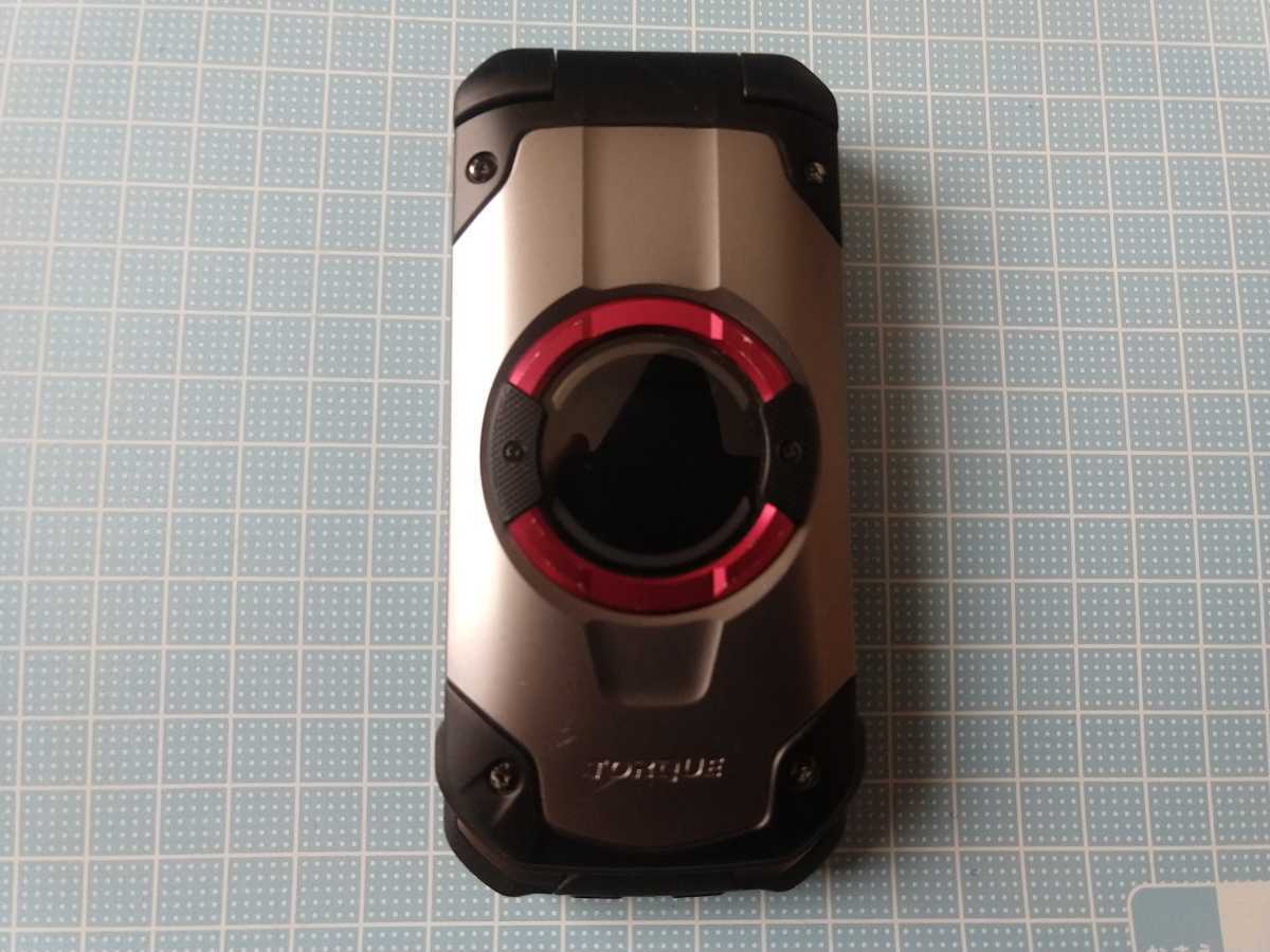 X01 KYF33 TORQUE KYOCERA FLIP UNLOCKED PHONE au Kyocera SIM AU JAPAN Torque SILVER Tough Used
