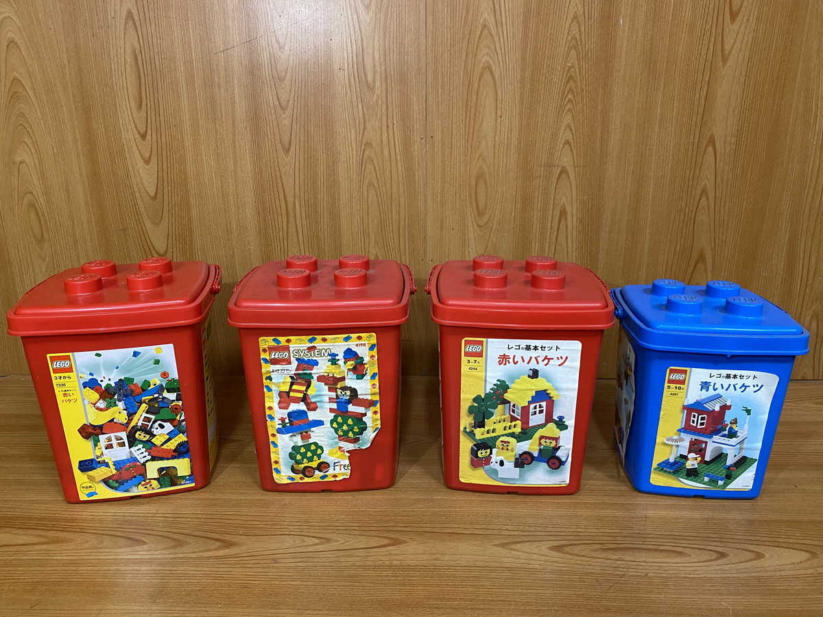 ☆a-82 LEGO レゴ ブロック 赤バケツ 青バケツ パーツどり 知育 