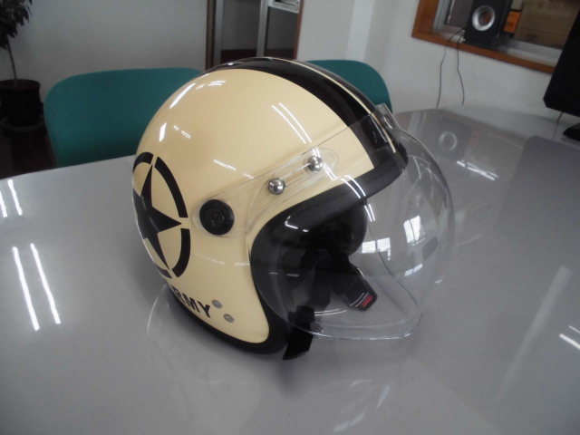 バイク用 ヘルメット ジェットヘルメット U・S・ARMY ベージュ 0409 ④