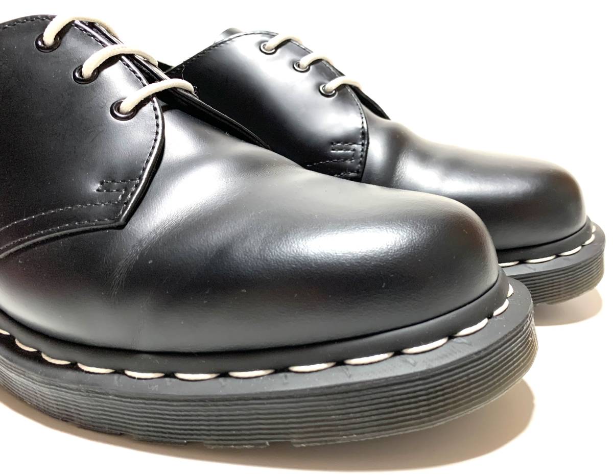 美品】Dr.Martens White Stitch 3 Eye Shoe 1461（UK10）US11 29cm 