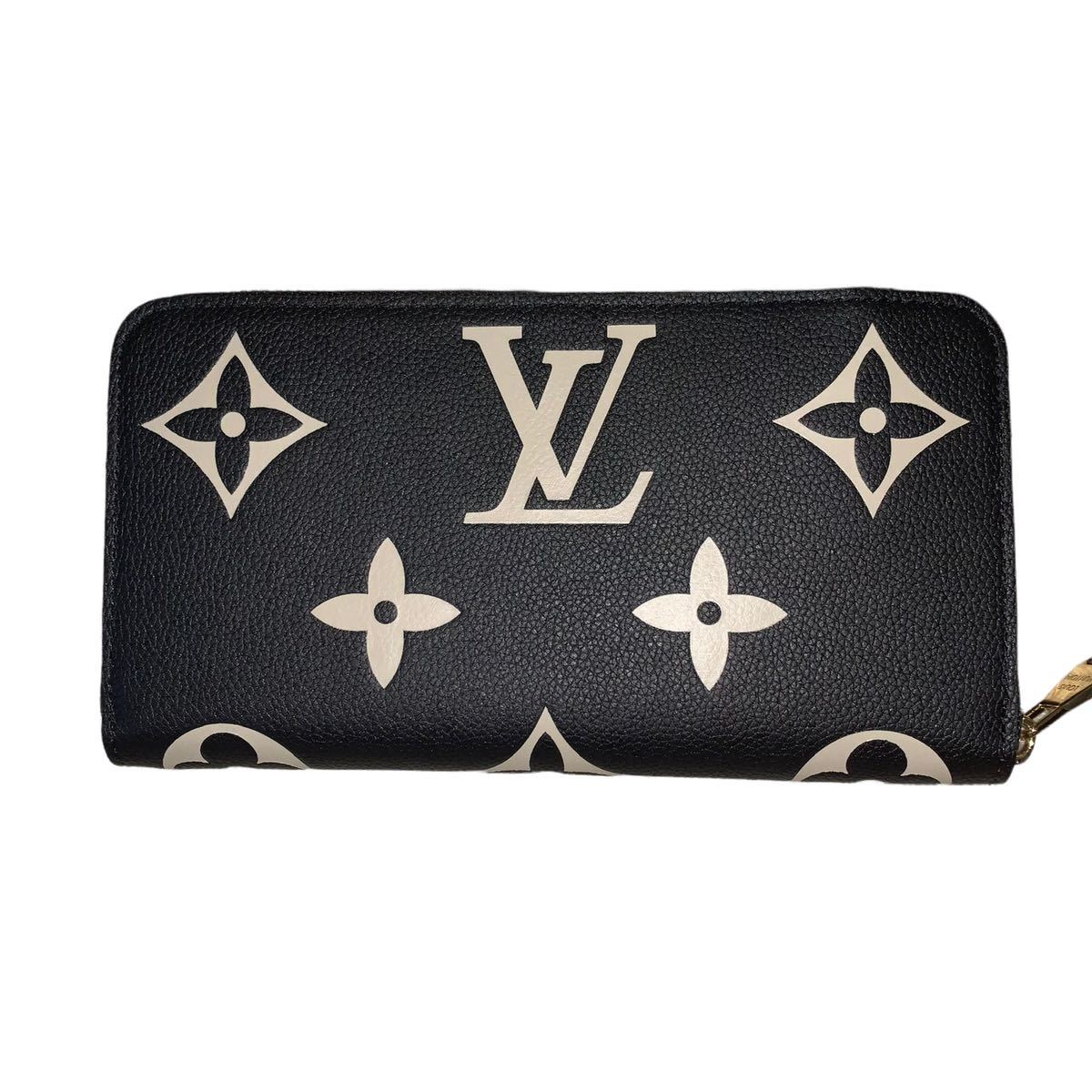 【1円~】LOUIS VUITTON バイカラー モノグラム・アンプラント ジッピーウォレット M80481