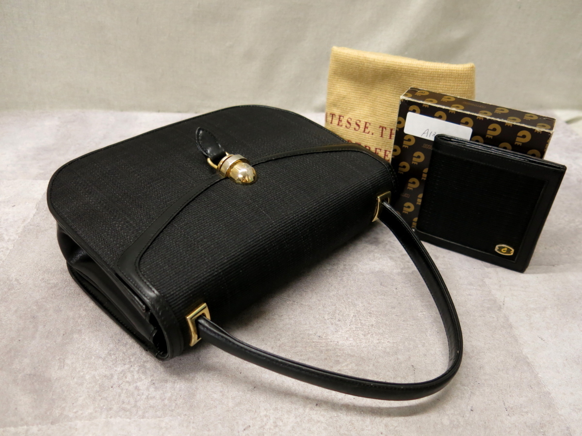 ○超美品○COMTESSE コンテス○ホースヘア○財布付き ハンド バッグ 