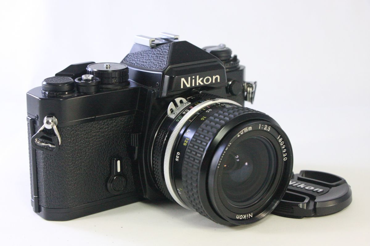 動作保証・点検済】極上品☆ニコン Nikon FE ブラックボディ＋AI 28mm