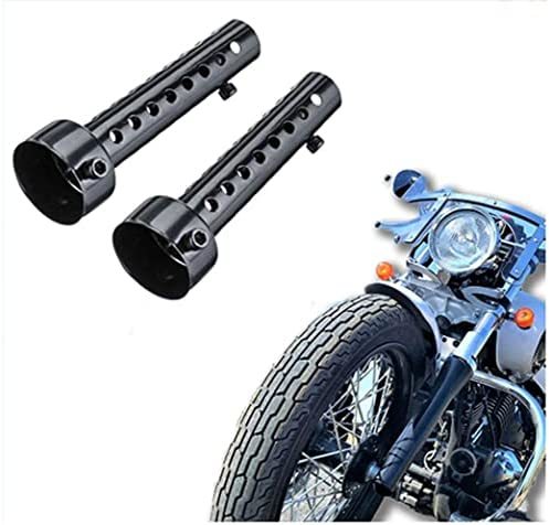 バイク用 汎用 消音器 バイク バッフル 2本セット 45mmブラック