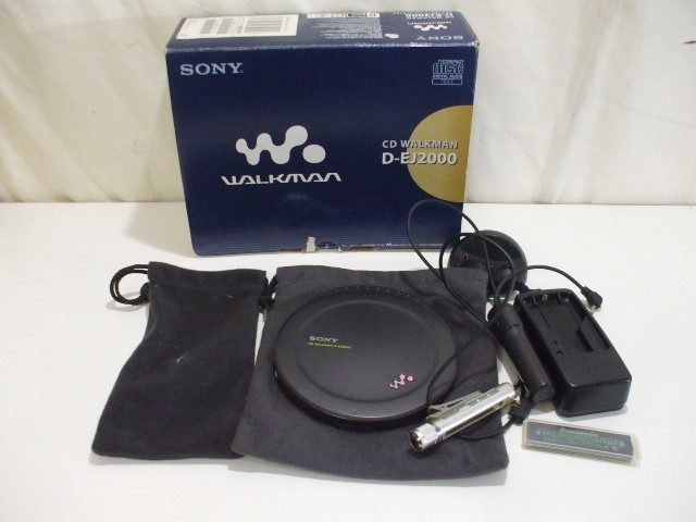 元気堂】SONY CD WALKMAN D-EJ2000 CDウォークマン リモコン 充電