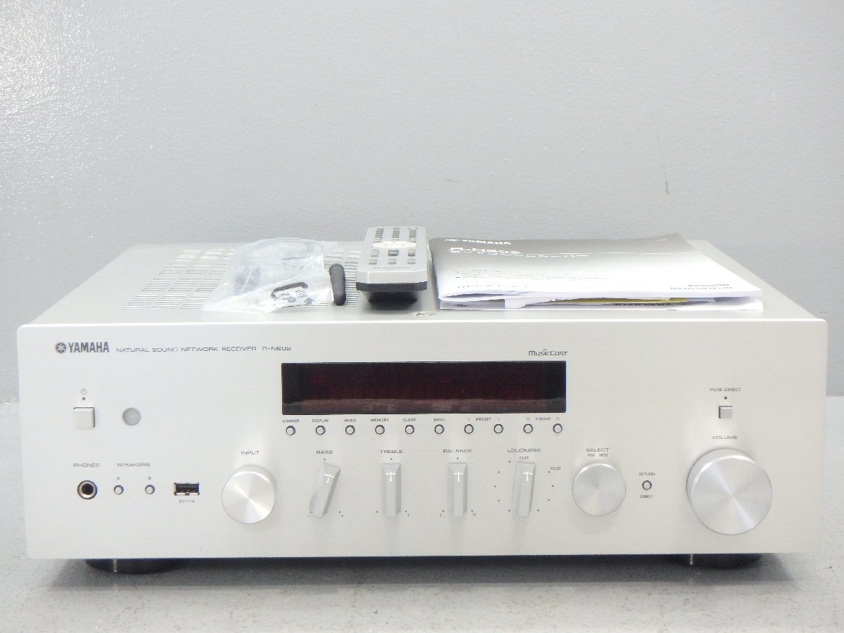 △YAMAHA ヤマハ R-N602 ネットワークレシーバー 説明書・リモコン付き