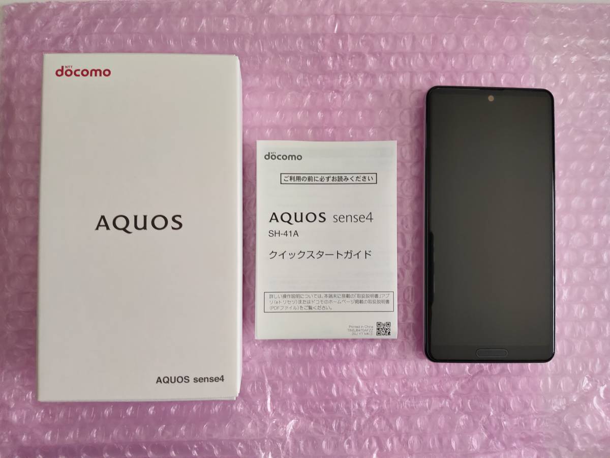 AQUOS sense4 SH-41A docomo | SHARP eBay SIMフリー ブラック Black