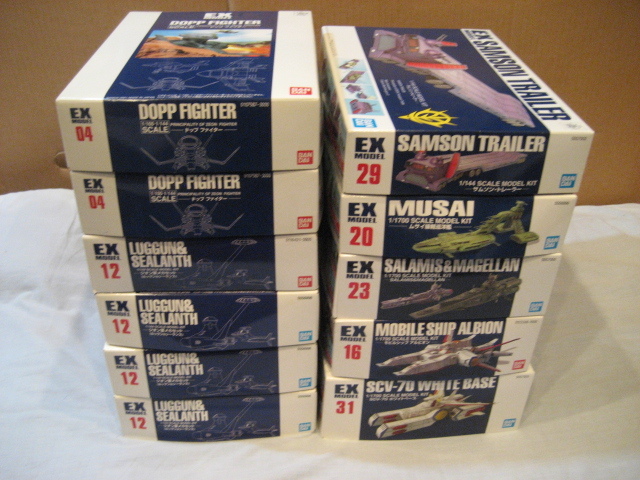  1円開始 EXモデル ドップファイター ルッグン＆シーランス ホワイトベース サラミス＆マゼラン サムソン トレーラー等 11点セット(ガンダム)｜売買されたオークション情報、yahooの商品情報 その他