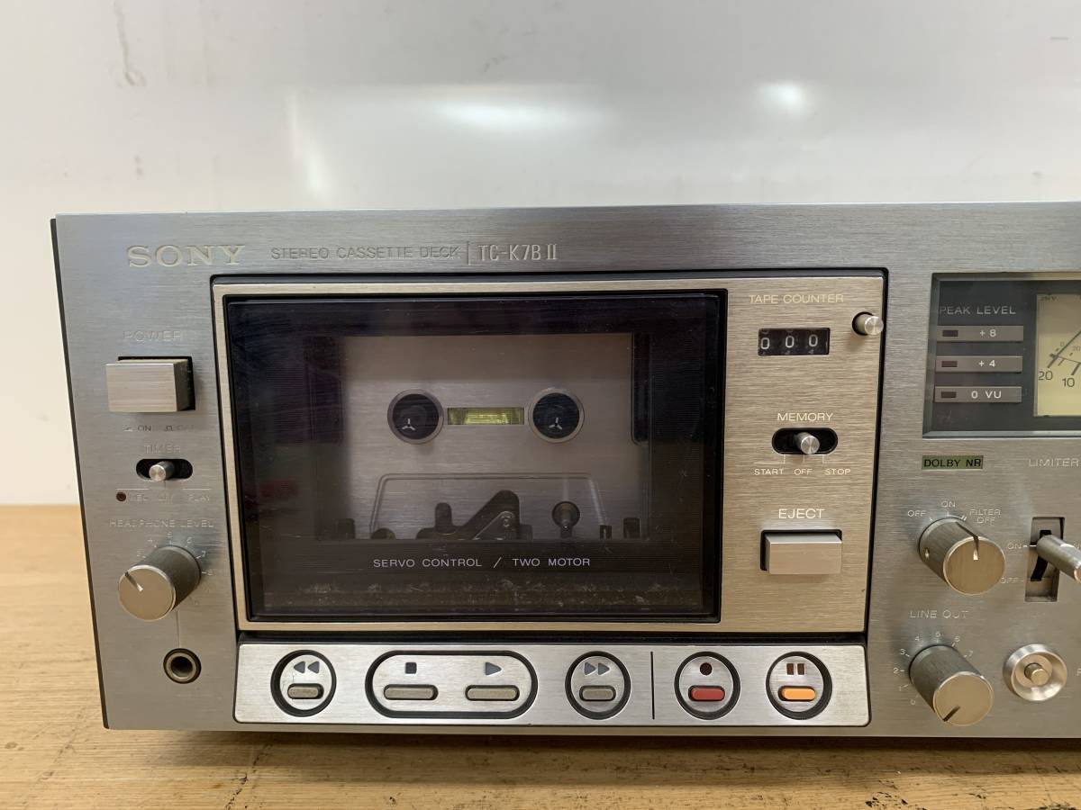 ミ 20267①☆SONY/ソニー【TC-K7B II】カセットデッキ※現状品 SONY