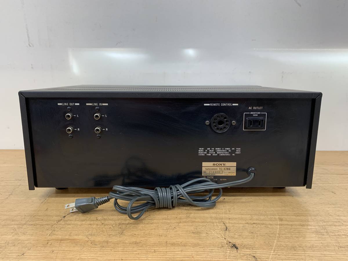 ミ 20267①☆SONY/ソニー【TC-K7B II】カセットデッキ※現状品 SONY
