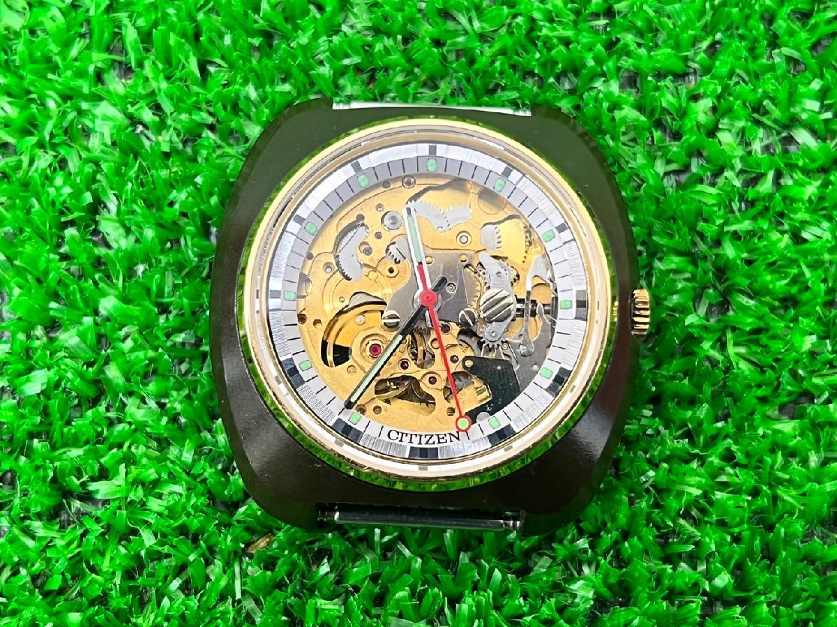 ☆1100 中古 腕時計 CITIZEN シチズン 4-385241 TA BLG-K GN-4W-S 