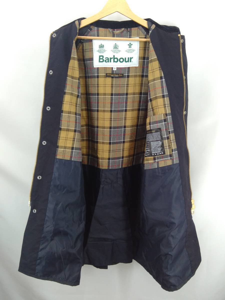 Barbour Burghley Men's Vintage Wax Long Trench Coat Classic