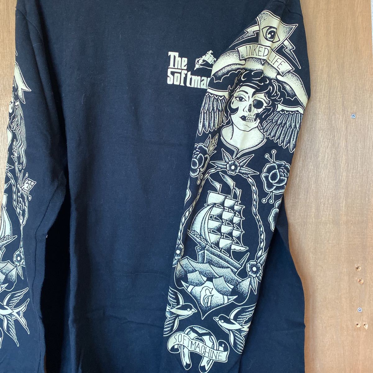 SOFTMACHINE ソフトマシーン アメカジ 長袖Tシャツ ロンT タトゥー 柄 
