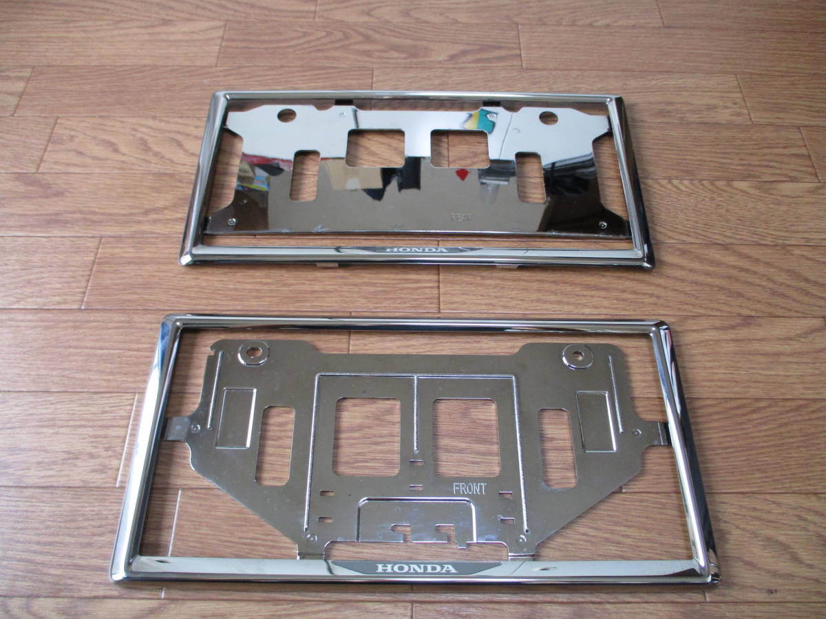 新作，定番 使用期間１年 HONDA ホンダ 純正 Ｓ６６０ ライセンスフレーム 前後セット ダーククローム調メッキ(その他)｜売買されたオークション情報、yahooの商品情報をアーカイブ公開 - オークファン ホンダ用