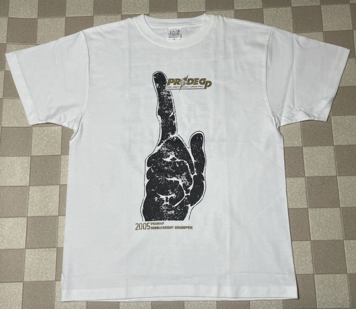 PRIDE GP 2005 Lサイズ 白色半袖 Tシャツ プライドグランプリ 総合 