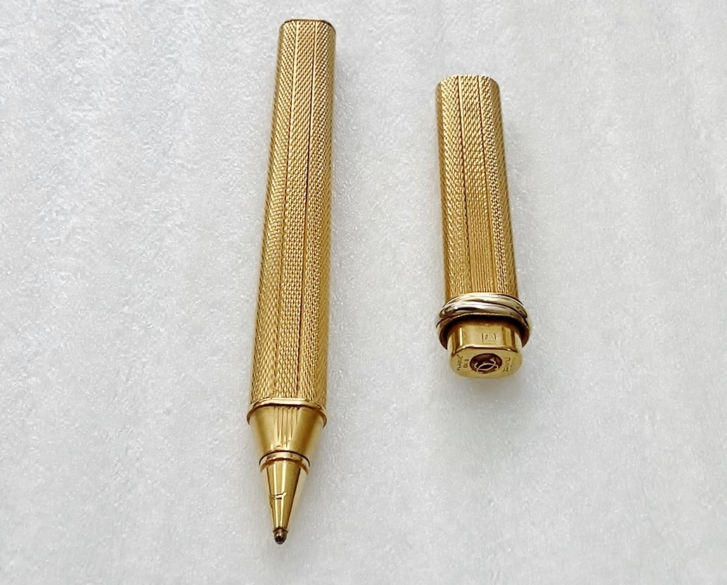 1円～ 希少 カルティエ ボールペン キャップ式 ゴールド 廃盤品 レア品