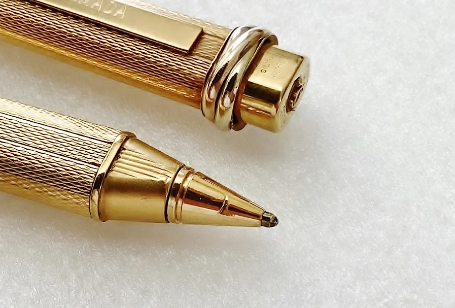 1円～ 希少 カルティエ ボールペン キャップ式 ゴールド 廃盤品 レア品