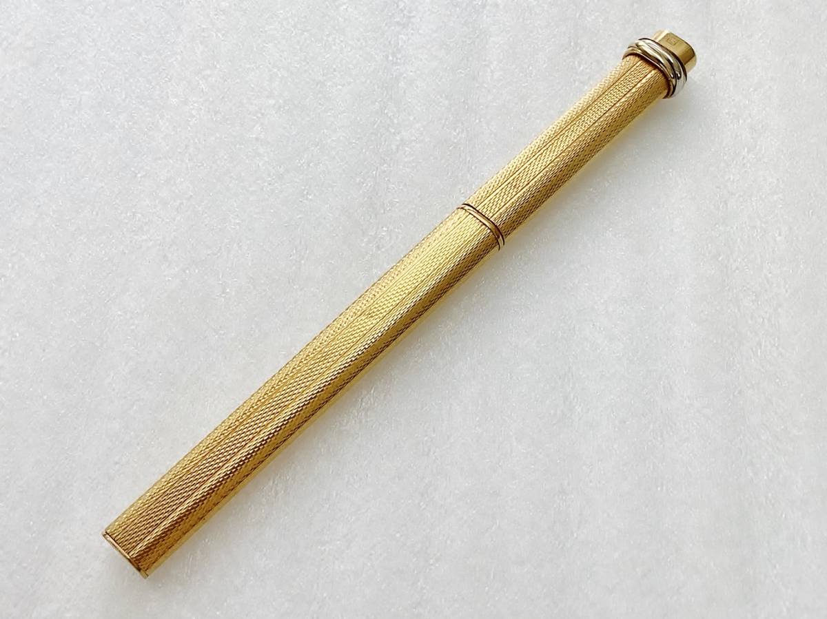 1円～ 希少 カルティエ ボールペン キャップ式 ゴールド 廃盤品 レア品