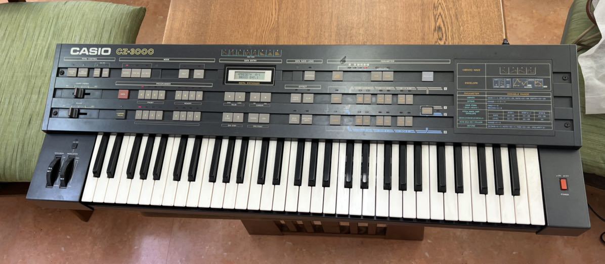 1円スタートCASIO 61鍵 シンセサイザー CZ-3000 カシオ 通電 音出しOK