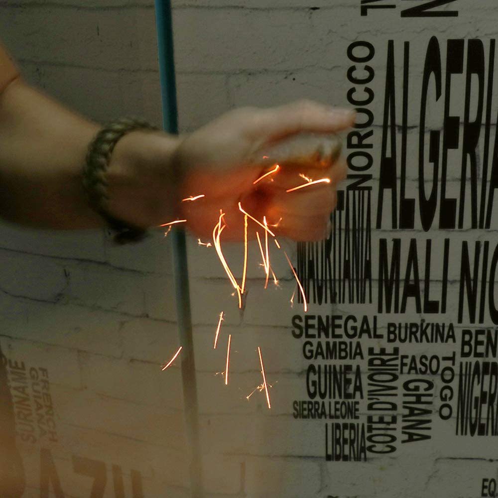 3.PSKOOK 火打鎌 (火打ち鎌) 火打金 (火打ち金) 火打石 (火打ち石) 火吹き棒 火打ち石セット たいまつ 松明 火起_6