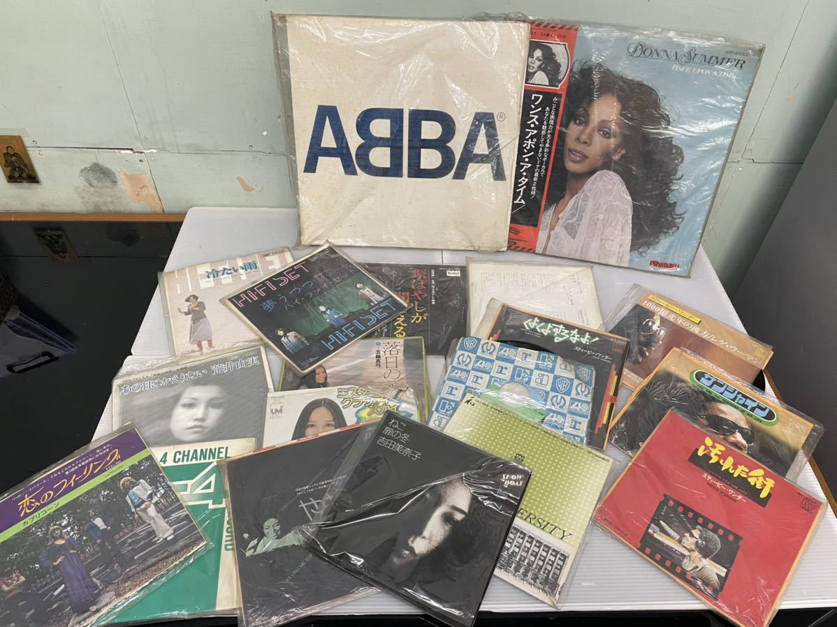 【HOT，品質保証】 洋楽 邦楽レコード まとめて19枚セット ABBA ドナサマー スティービーワンダー 荒井由美 五輪真弓 ハイファイセット他 LP シングル(レコード)｜売買されたオークション情報、yahooの商品情報を その他