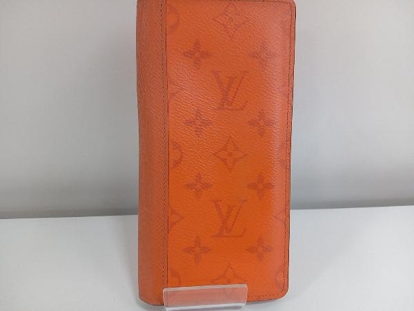 【1円スタート】LOUIS VUITTON ルイヴィトン M30427 タイガラマ ポルトフォイユ・ブラザ 二つ折り長財布 オレンジ ブランド