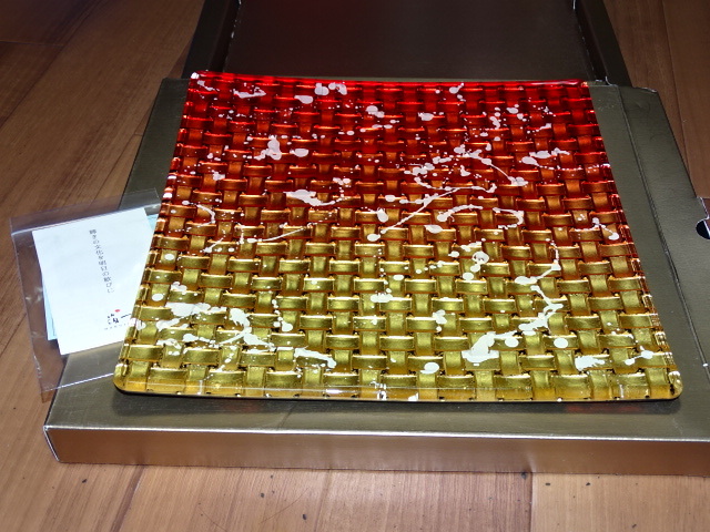 限定SALE，100%新品 定価6 6万 ハクイチスタイル 日華 白日 四角 箔一 金箔 ガラス皿 角皿 漆 塗(大皿)｜売買されたオークション情報、yahooの商品情報をアーカイブ公開 - オークファン 皿