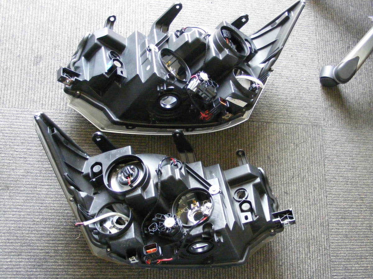 三菱 デリカ ヘッドライト 車検OK 三菱デリカD5インナーブラック加工 