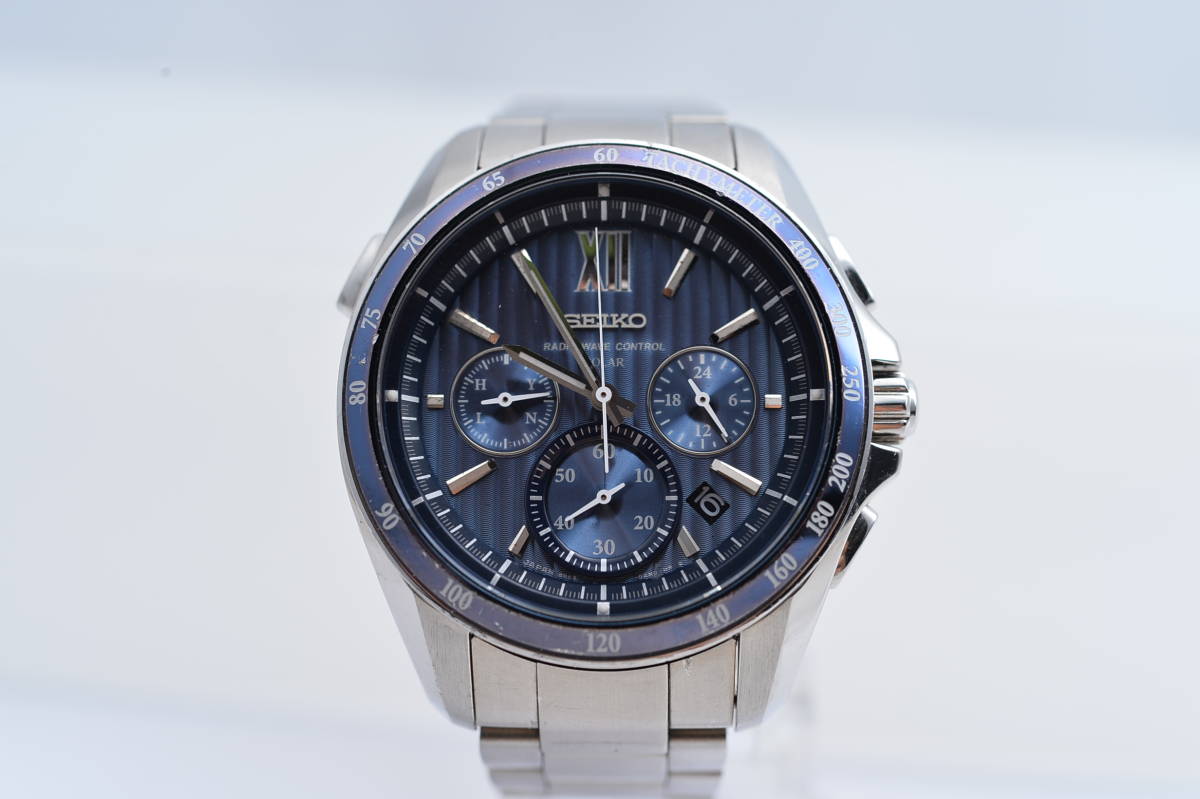 SAGA153 SEIKO ブライツ 8B82-0AL0 セイコー - メルカリ ブルー Silver 
