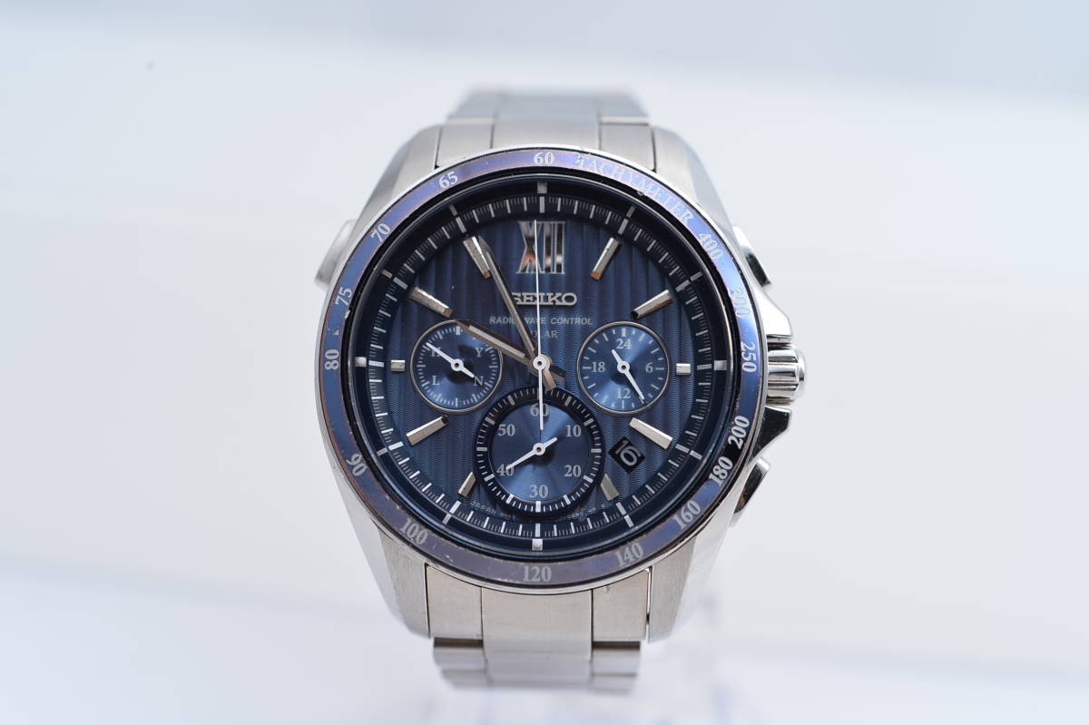 SAGA153 SEIKO ブライツ 8B82-0AL0 セイコー - メルカリ ブルー Silver 