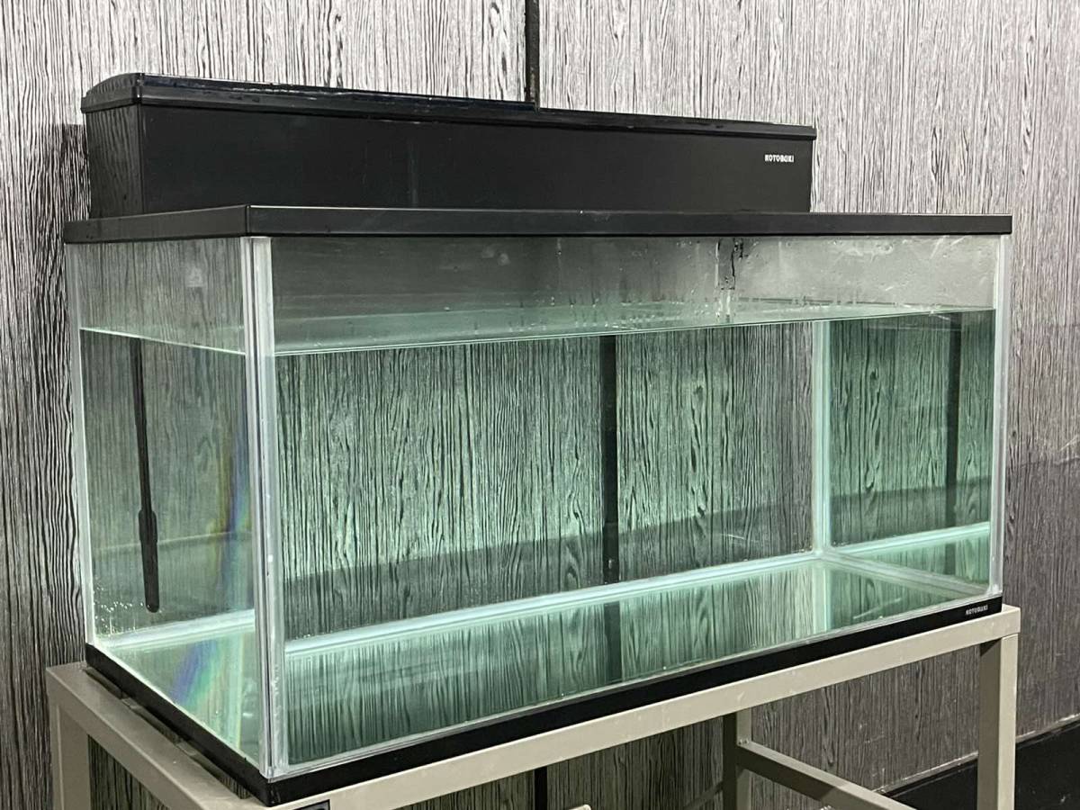 発送不可引き取り限定!!ガラス水槽W900×d450×h450とろ過ボックス