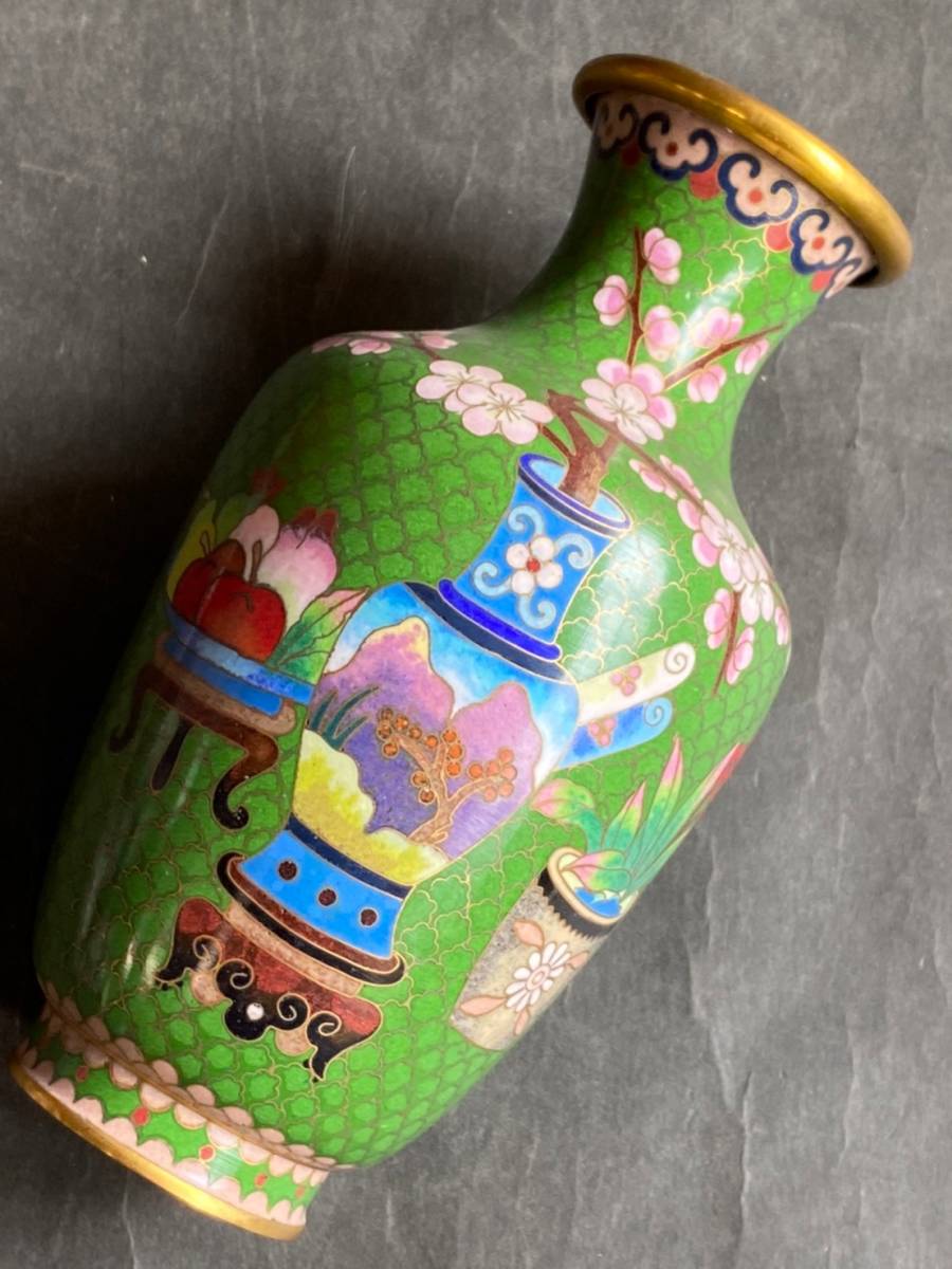 景泰藍 - 中国美術 美品白地梅花図 七宝香合 中国製 桐箱 メルカリ 有線