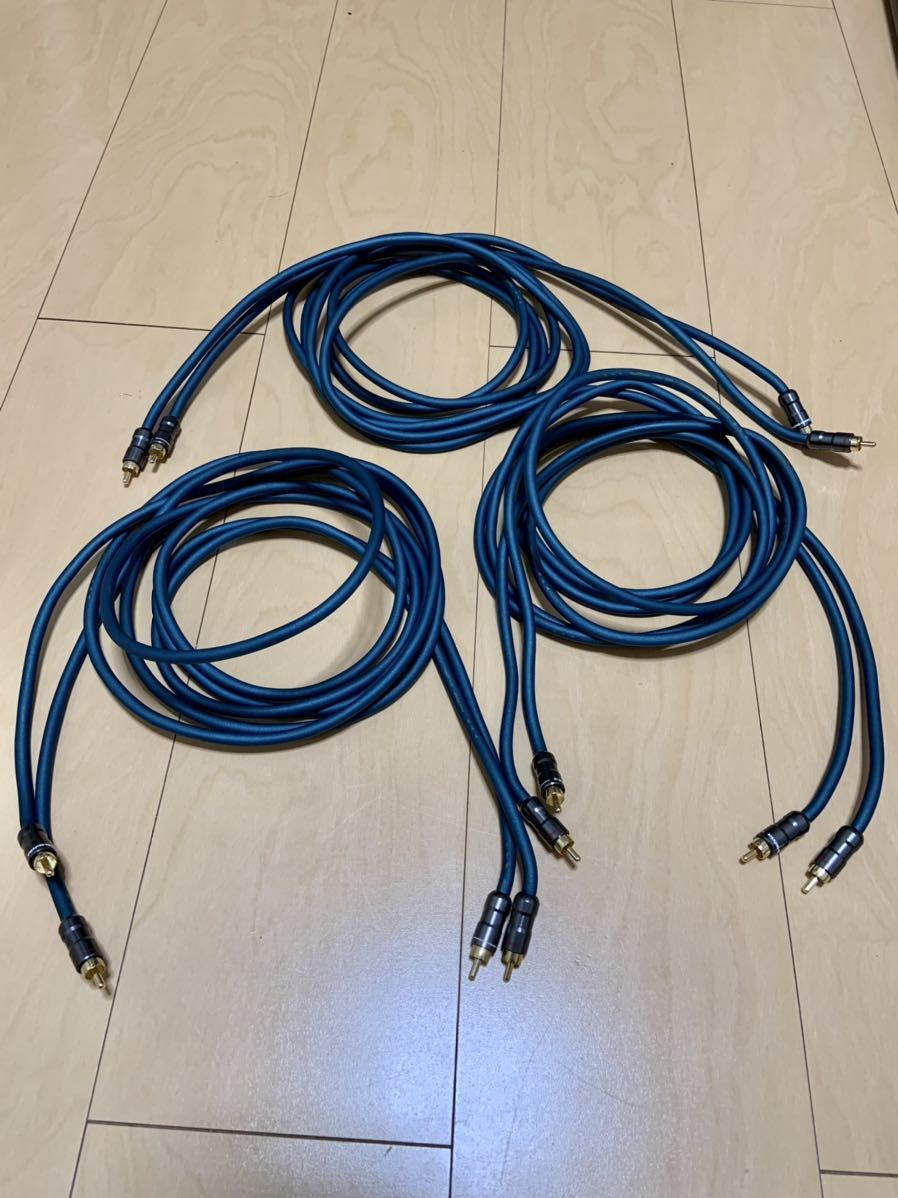 オーディオテクニカ　AT-RS250 5メートル2セット　RCAケーブル audio-technica AT-RS250 RCAケーブル 2m 3組セット オーディオ