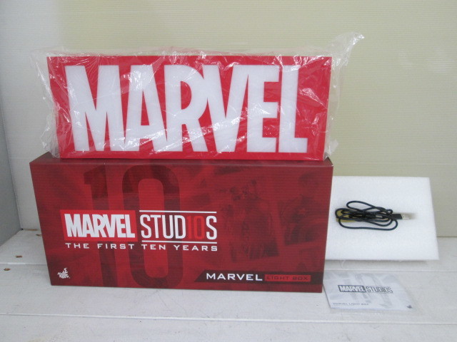 マーベル ロゴライトボックス ホットトイズ Marvel 10周年記念 marvel