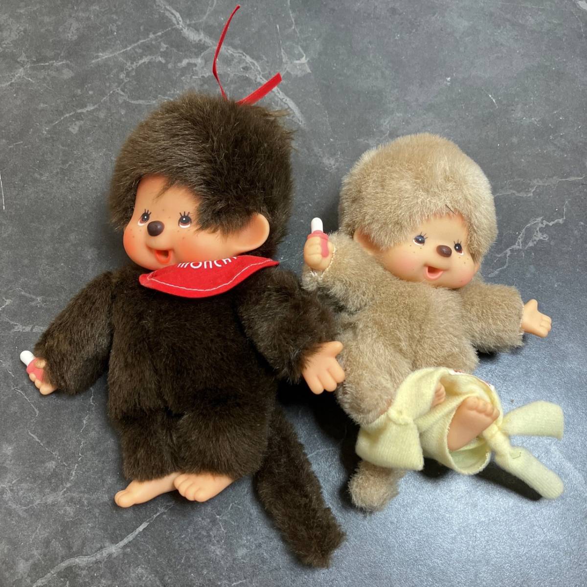 ☆モンチッチ セキグチ ぬいぐるみ 2人 セット おさる 昭和 レトロ 