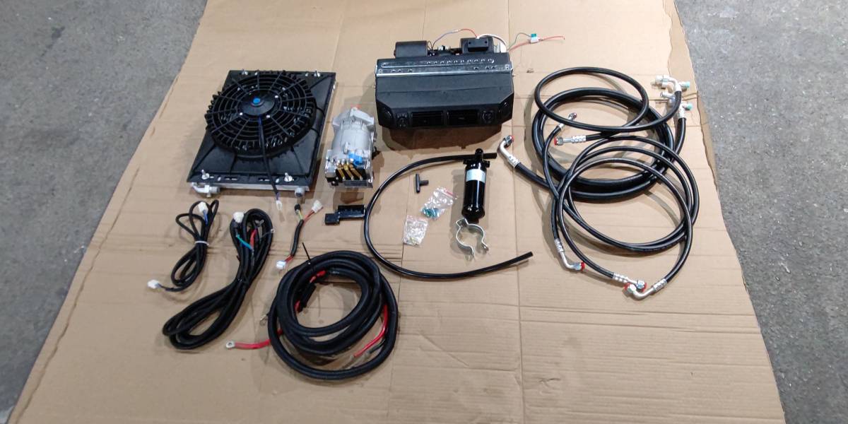 12v 電動コンプレッサー式クーラーキット 24V電動エアコン冷凍、新 