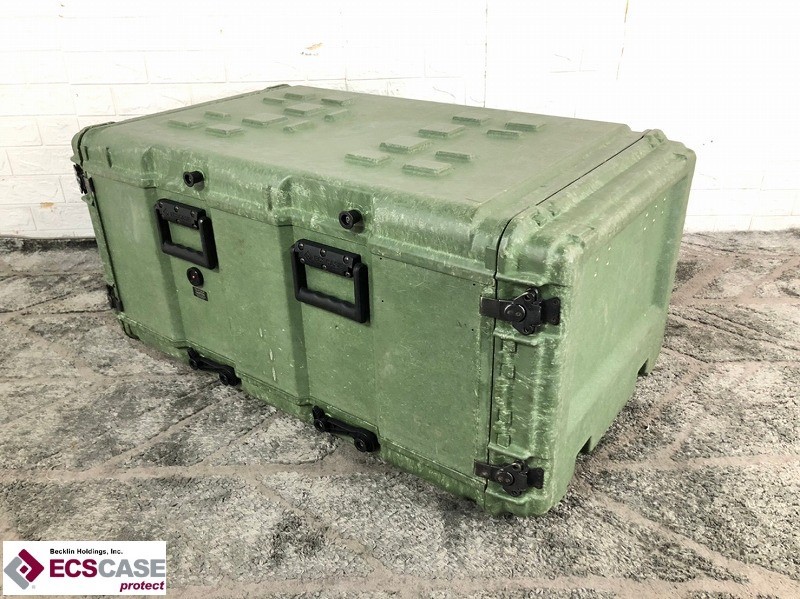 【米軍放出品】ECS ツールボックス ハードケース 2面開閉 道具箱 ストレージボックス ラックマウントケース 工具箱 (220)BI9UK-2