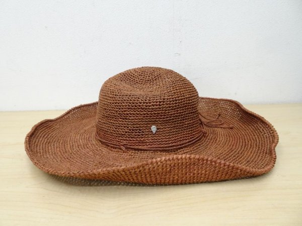 【得価，安い】 C01794 ヘレンカミンスキー HELEN KAMINSKI 麦わら帽子 / 茶 ブラウン わら帽子 raffia ラフィア 100% マダガスカル 服飾(麦わら帽子)｜売買されたオークション情報、yahooの商品情報をアーカイブ公開 - 麦わら帽子