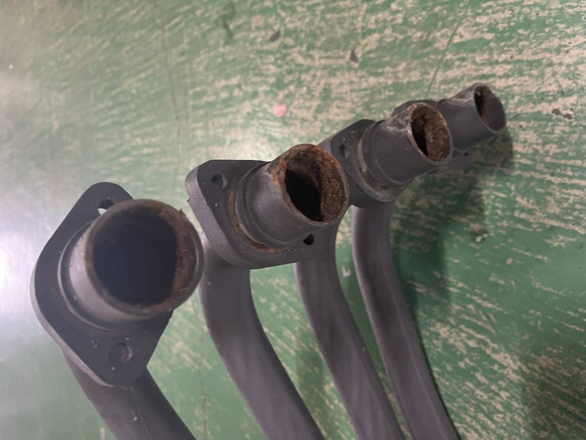 Z400FX ショート管 黒64π ロゴ有/社外 マフラー 手曲げ BEET